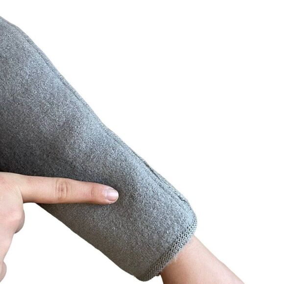 Vintage 80s Womens Woodstock Boiled Wool Gray Bavarian Cable Knit Cardigan Sz M - Picture 8 of 8